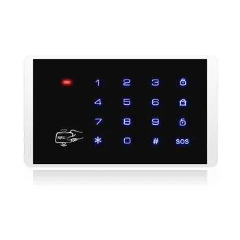 FUERS K16 RFID Touch keypad new product with RFID Card Alarm Keyboard Compatible with KERUI 8218G G19 G18 alarm system
FUERS K16 RFID Touch keypad new product with RFID Card Alarm Keyboard Compatible with KERUI 8218G G19 G18 alarm system