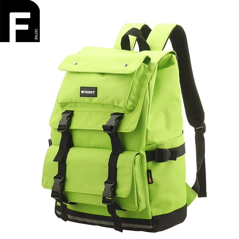 New Men Women Nylon Laptop Backpack Travel Notebook Backpack Unisex Large Capacity Computer Bag Multifunctional Laptop Bag