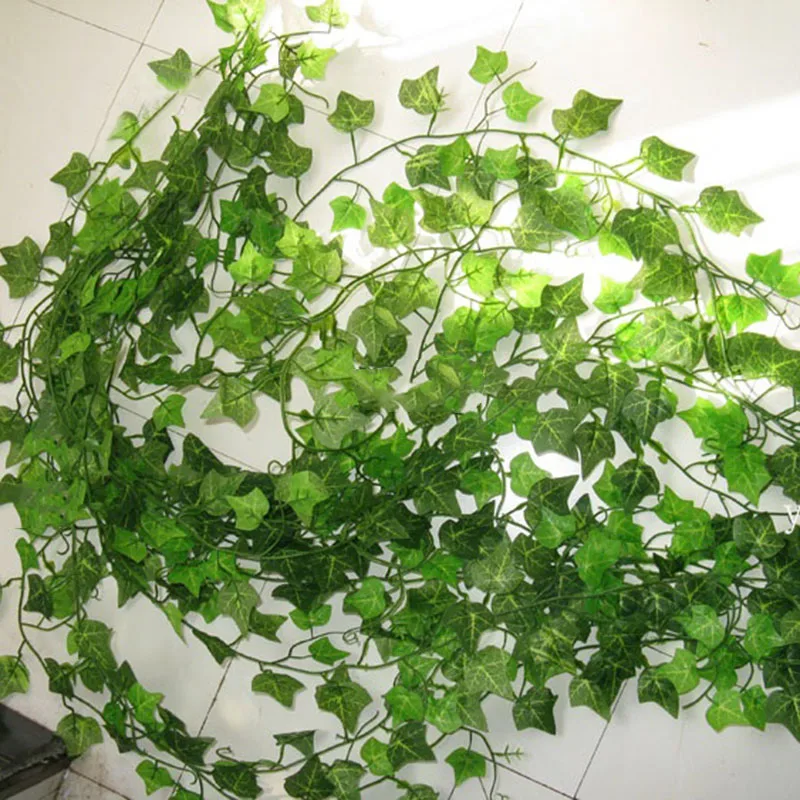 

Artificial Ivy Leaf Garland Plants Vine Fake Foliage Flowers Home Decor Plastic Artificial Flower Rattan Evergreen Cirrus