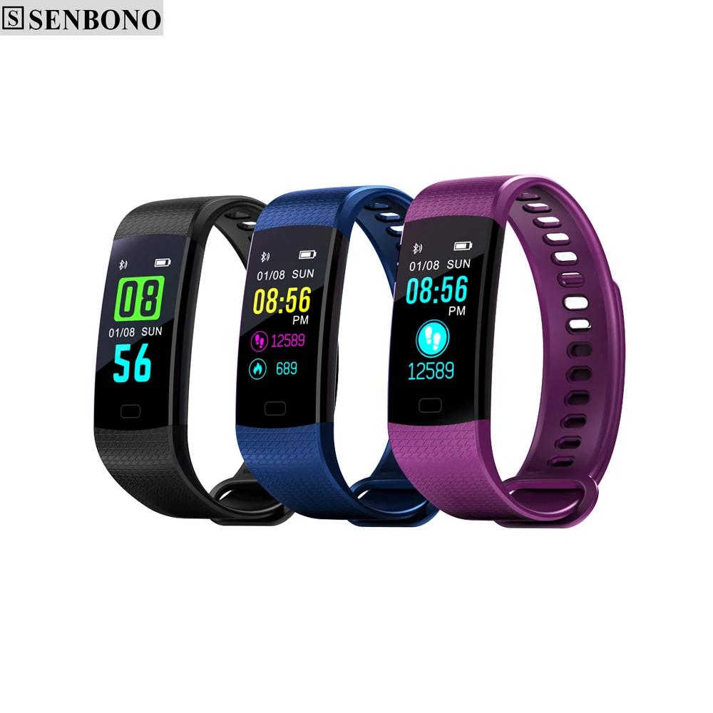 SENBONO Y5 Pedometer Color Screen Smart Wristband Blood Pressure Heart Rate Monitor Fitness Bracelet Alarm Clock Smart Band
SENBONO Y5 Pedometer Color Screen Smart Wristband Blood Pressure Heart Rate Monitor Fitness Bracelet Alarm Clock Smart Band