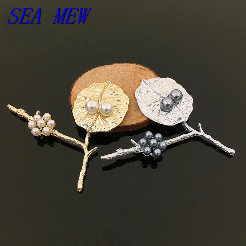 10PCS 60mm*60mm Fashion Metal Alloy Imitation Pearl Leaf Branch Connectors Charm For Jewelry Making
10PCS 60mm*60mm Fashion Metal Alloy Imitation Pearl Leaf Branch Connectors Charm For Jewelry Making