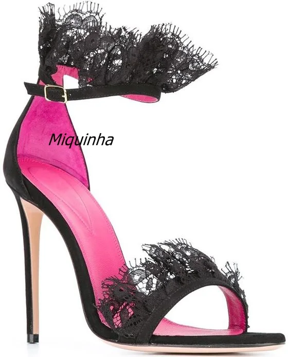 Lace Thin Heel Dress Sandals Sexy Open Toe Lace Decorated Stiletto Heel Sandals Elegant High Heels Summer Women Date Shoes
Lace Thin Heel Dress Sandals Sexy Open Toe Lace Decorated Stiletto Heel Sandals Elegant High Heels Summer Women Date Shoes