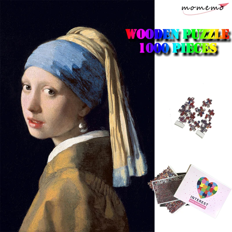MOMEMO Girl with A Pearl Earring Wooden Jigsaw Puzzles 1000 Pieces Adults Artistic Insight Puzzle Kids Chlidren Education Toys
MOMEMO Girl with A Pearl Earring Wooden Jigsaw Puzzles 1000 Pieces Adults Artistic Insight Puzzle Kids Chlidren Education Toys