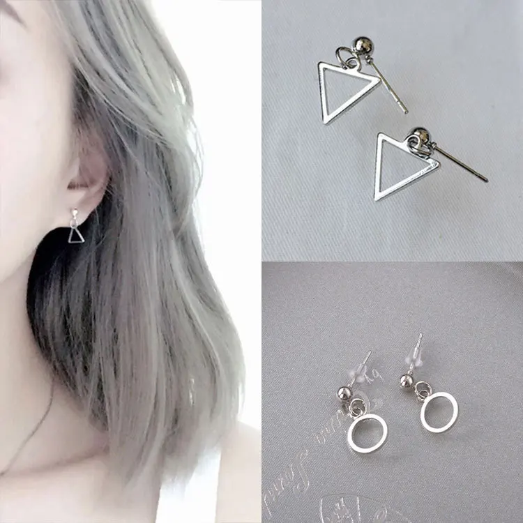 Retro Punk 2017 New Fashion Earrings Simple Hollow Round Triangular Geometric Anti-allergic Lady Earrings Wholesale Sales
Retro Punk 2017 New Fashion Earrings Simple Hollow Round Triangular Geometric Anti-allergic Lady Earrings Wholesale Sales