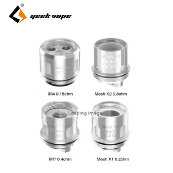 5pcs GeekVape IM Coil 0.4ohm/0.15ohm/0.2ohm Replacement Head for Shield Tank/Aero Tank /Aero Mesh Tank/ Cerberus Tank E-cig Coil
5pcs GeekVape IM Coil 0.4ohm/0.15ohm/0.2ohm Replacement Head for Shield Tank/Aero Tank /Aero Mesh Tank/ Cerberus Tank E-cig Coil