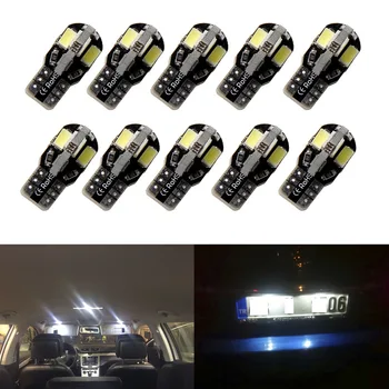 10pcs T10 LED Car Door Light canbus W5W White 194 168 Wedge 6000K 8 smd 5630 5730 Led DC 12V auto car lamp bulb
10pcs T10 LED Car Door Light canbus W5W White 194 168 Wedge 6000K 8 smd 5630 5730 Led DC 12V auto car lamp bulb