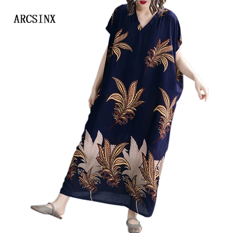 ARCSINX Summer Women's Dress Large Size Bohemian Dress Women Oversized 10XL 9XL 8XL 7XL Casual Print Cotton Dresses For Women
ARCSINX Summer Women's Dress Large Size Bohemian Dress Women Oversized 10XL 9XL 8XL 7XL Casual Print Cotton Dresses For Women