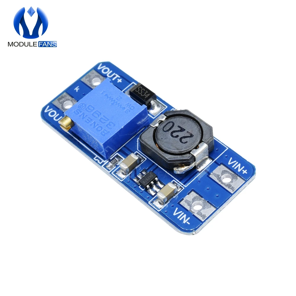 50pcs MT3608 DC-DC Step Up Converter Booster Power Apply Module Booster Power Module MAX Output 28V 2A For Arduino Board 
50pcs MT3608 DC-DC Step Up Converter Booster Power Apply Module Booster Power Module MAX Output 28V 2A For Arduino Board