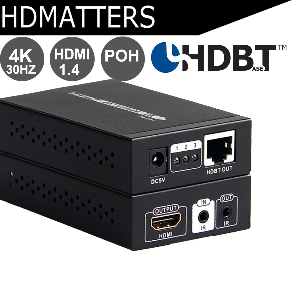 HDBaseT HDMI Extender 4KX2K 3D HDBaseT HDMI IR Remote LAN Extender Repeater over RJ45 CAT5E/6 HDMI 1.4V Up To 70M
HDBaseT HDMI Extender 4KX2K 3D HDBaseT HDMI IR Remote LAN Extender Repeater over RJ45 CAT5E/6 HDMI 1.4V Up To 70M