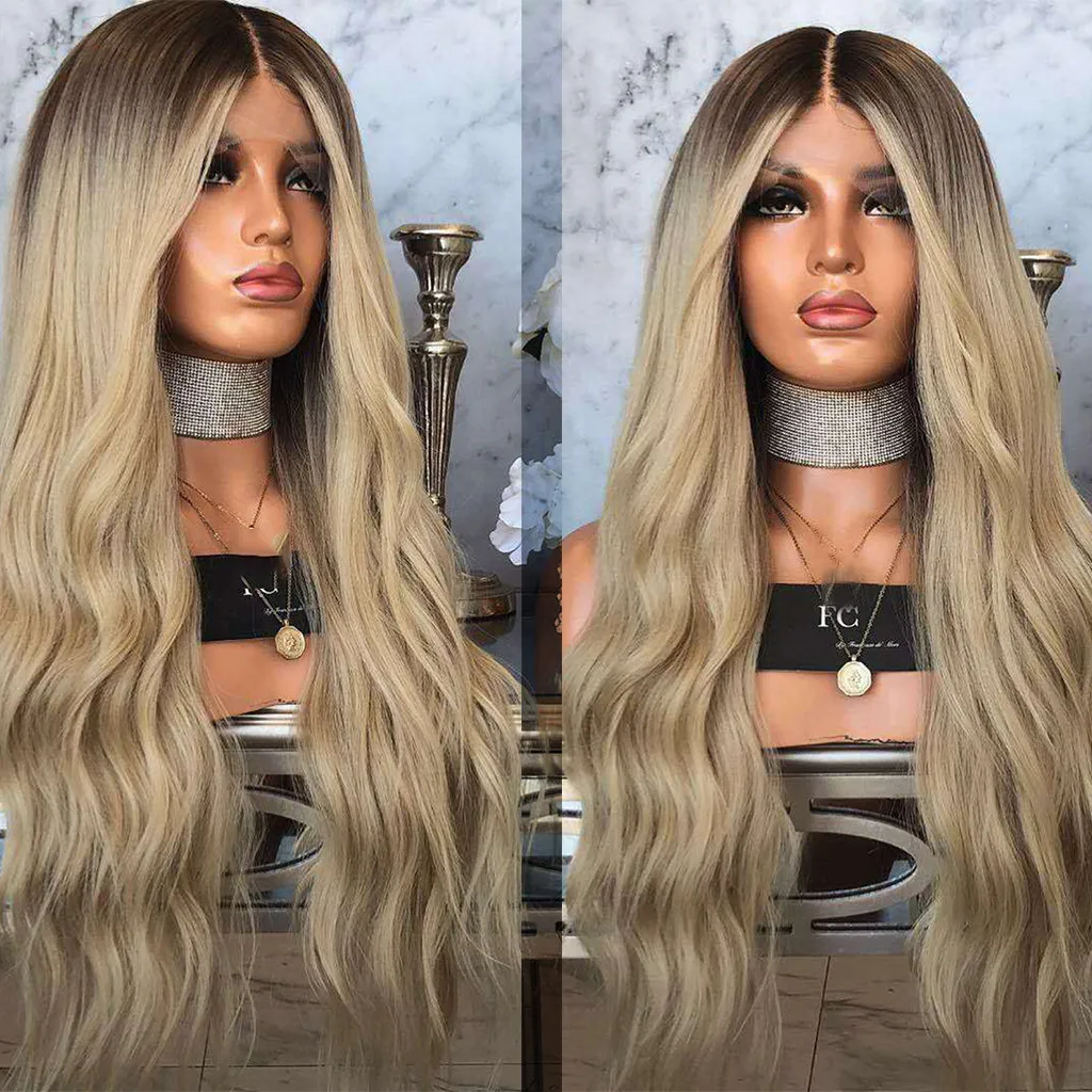Hair Care Wig Stands False Hair Wigs For Gray Women Front lace Wig Long Wave Curly Synthetic High Temperature Silk Mar19
Hair Care Wig Stands False Hair Wigs For Gray Women Front lace Wig Long Wave Curly Synthetic High Temperature Silk Mar19