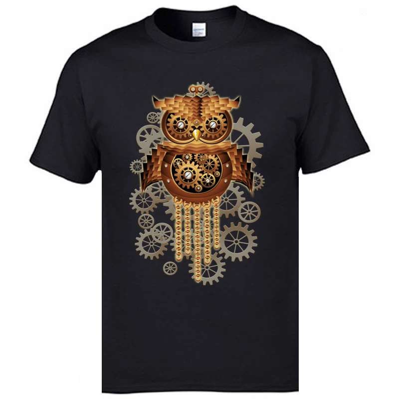 Steampunk Owl Machine Printed On Tshirts Vintage 2019 New Style Great T Shirts Natural Cotton Faddish Tshirts Mens Clothing
Steampunk Owl Machine Printed On Tshirts Vintage 2019 New Style Great T Shirts Natural Cotton Faddish Tshirts Mens Clothing