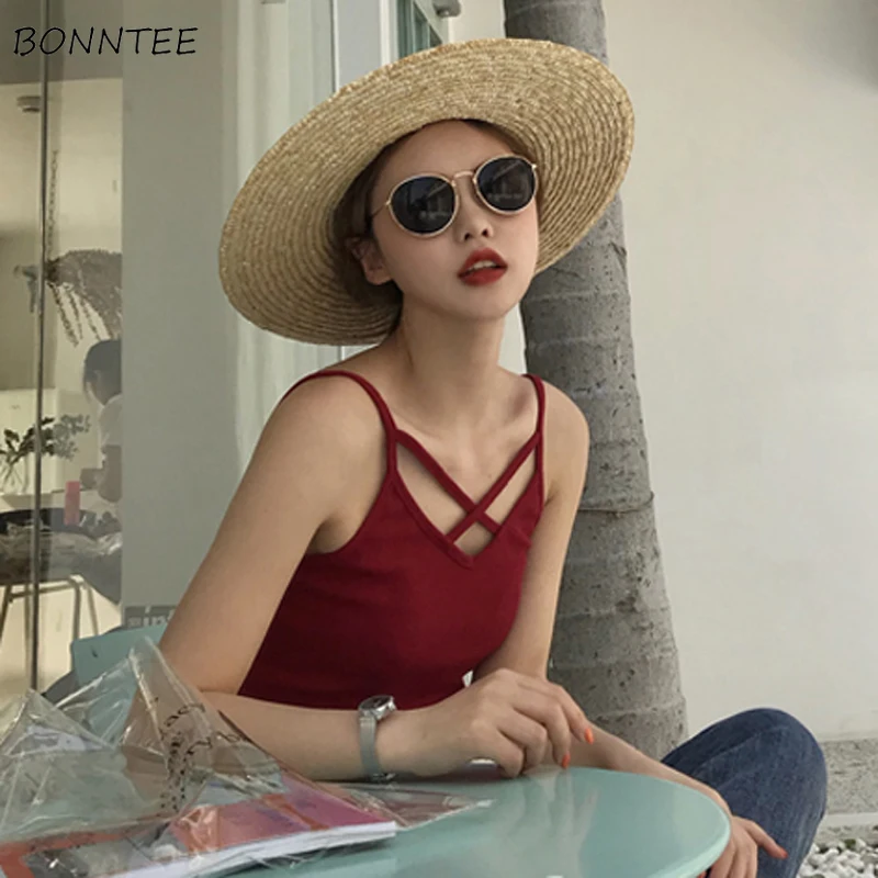 Tanks Women Simple Elegant All-match High-quality Korean Style Leisure Daily Womens Female Lovely Casual Solid Camis 2019 New
Tanks Women Simple Elegant All-match High-quality Korean Style Leisure Daily Womens Female Lovely Casual Solid Camis 2019 New