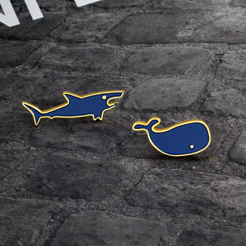 Tiny Animal Shark Whale Brooch Enamel Blue Pins Button Lapel Pin Badge Cartoon Jewelry Gift Denim jacket Backpack Accessories
Tiny Animal Shark Whale Brooch Enamel Blue Pins Button Lapel Pin Badge Cartoon Jewelry Gift Denim jacket Backpack Accessories