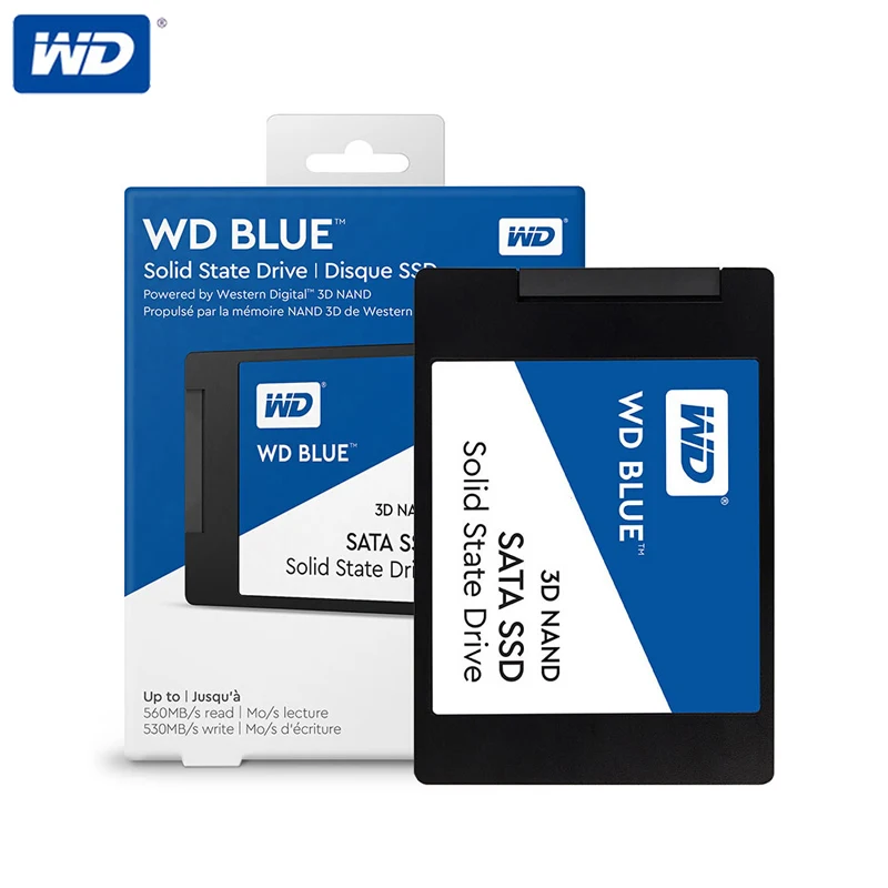 

WD Western Digital Blue 3D NAND Internal Solid State SSD Hard Drive 250GB/500GB/1TB SATA 3.0 6GB/s 2.5 '' For PC Computer