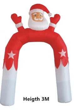 3m High Christmas Inflatable Santa Cluas Archway Arched Door Blow-Up Decoration Advertising With LED Lights
3m High Christmas Inflatable Santa Cluas Archway Arched Door Blow-Up Decoration Advertising With LED Lights