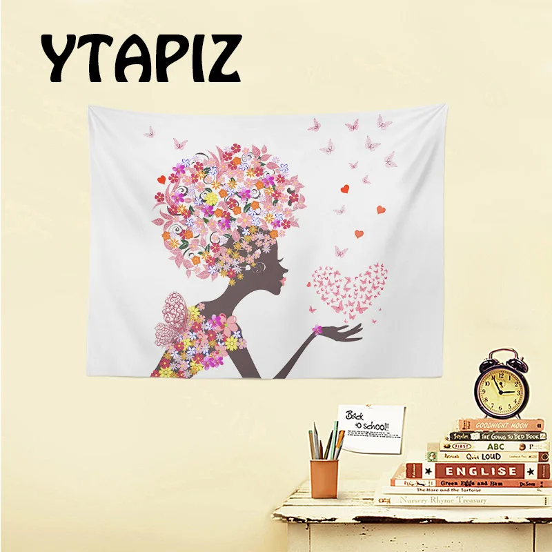 Sexy Black Skin Beautiful Tapestry Heart-Shaped Butterfly Long Hair Umbrella Decorative Blanket Home Living Room Wall Hanging
Sexy Black Skin Beautiful Tapestry Heart-Shaped Butterfly Long Hair Umbrella Decorative Blanket Home Living Room Wall Hanging