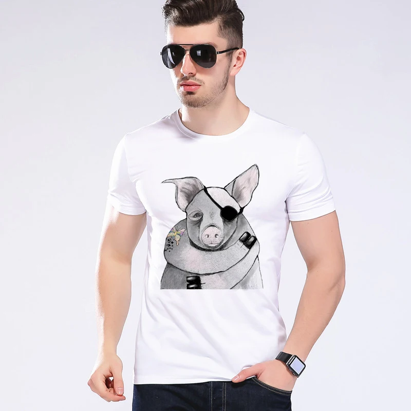 New Arrival Fashion Cute One-eyed Ninja Pig Design T-Shirt Mens Funny Hipster Cool Short Sleeve Tops Tee Clothes Moe Cerf 2D-20#
New Arrival Fashion Cute One-eyed Ninja Pig Design T-Shirt Mens Funny Hipster Cool Short Sleeve Tops Tee Clothes Moe Cerf 2D-20#