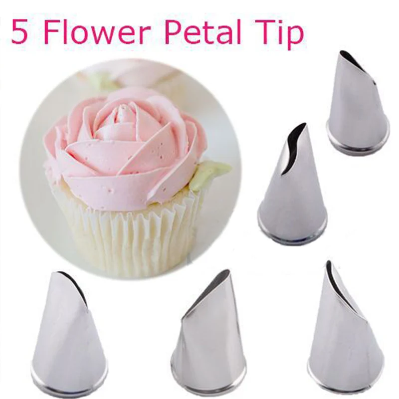 Icing Piping Nozzles Cream Tip Rose Petal modeling tool Stainless Steel Kitchen gadget Sugarcraft Pastry Cake Decorating Nozzle
Icing Piping Nozzles Cream Tip Rose Petal modeling tool Stainless Steel Kitchen gadget Sugarcraft Pastry Cake Decorating Nozzle
