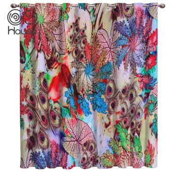 Luxury Decorative Peacock Feather Room Curtains Large Window Kitchen Bedroom Print Curtains And Drapes
Luxury Decorative Peacock Feather Room Curtains Large Window Kitchen Bedroom Print Curtains And Drapes