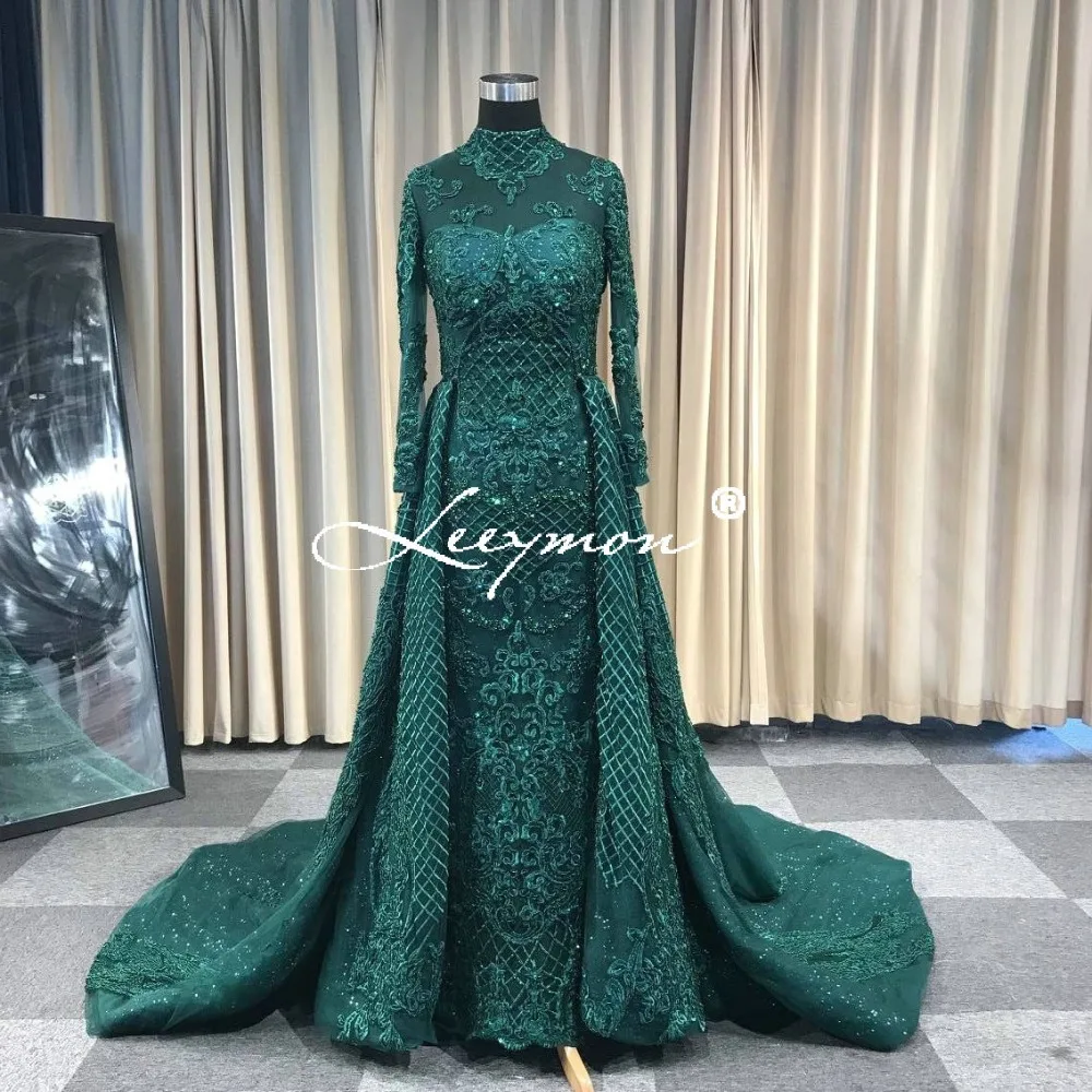 Leeymon Custom Made 2019 Muslim Wedding Dress Trumpet Long Sleeves Heavy Beaded Bridal Dress Detachable Skirt Vestido de Novia
Leeymon Custom Made 2019 Muslim Wedding Dress Trumpet Long Sleeves Heavy Beaded Bridal Dress Detachable Skirt Vestido de Novia