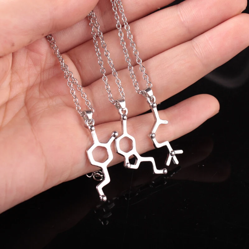 New Arrival Dopamine Of Molecular Science Living Love The Equations Of Chemical Structure Formula For Alloy Necklace B-0624
New Arrival Dopamine Of Molecular Science Living Love The Equations Of Chemical Structure Formula For Alloy Necklace B-0624