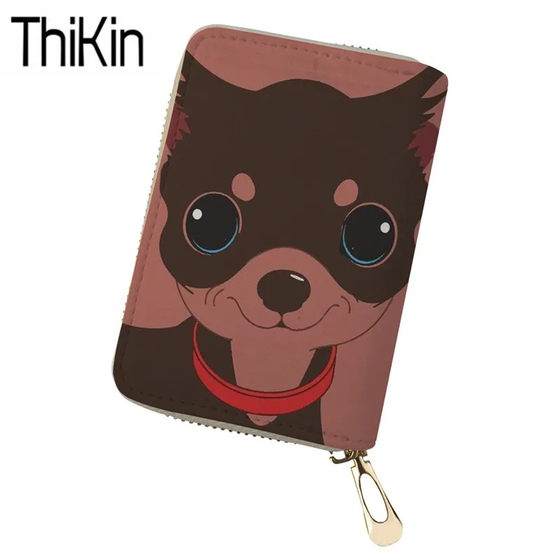 THIKIN Ladies Clutch Card&ID Holder Women Chihuahua Printing Wallets for Credit Card Feminine Fashion PU Leather Cardholder
THIKIN Ladies Clutch Card&ID Holder Women Chihuahua Printing Wallets for Credit Card Feminine Fashion PU Leather Cardholder