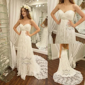 Sweetheart Lace Boho Wedding Dress A-Line Long Tulle Bridal Party Gowns with Crystals Sash Elegant Beach Wedding Dresses 2020
Sweetheart Lace Boho Wedding Dress A-Line Long Tulle Bridal Party Gowns with Crystals Sash Elegant Beach Wedding Dresses 2020