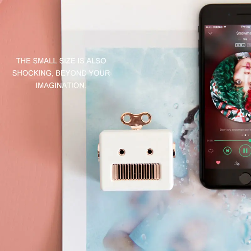 JS Robot Bluetooth 3.0 Speaker 900mAh Walkman Portable Music Speaker Riding Traveling Metal Intelligence Mini Loudspeaker Box
JS Robot Bluetooth 3.0 Speaker 900mAh Walkman Portable Music Speaker Riding Traveling Metal Intelligence Mini Loudspeaker Box