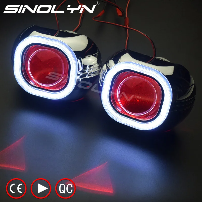 SINOLYN Metal H4 Q5 Square COB LED Angel Eyes Halo HID Bi xenon Projector Lens Headlight Devil Demon Eye Car Styling Automobiles 
SINOLYN Metal H4 Q5 Square COB LED Angel Eyes Halo HID Bi xenon Projector Lens Headlight Devil Demon Eye Car Styling Automobiles