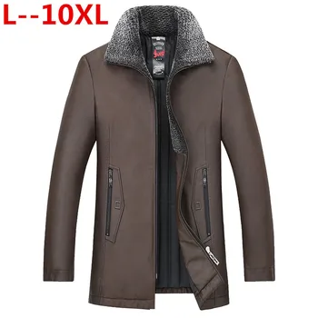 Plus size 10XL 9XL 8XL 6XL Men's Genuine Leather Down Coat Men Lambskin Biker Winter Warm Leather Coat Big large size loose
Plus size 10XL 9XL 8XL 6XL Men's Genuine Leather Down Coat Men Lambskin Biker Winter Warm Leather Coat Big large size loose