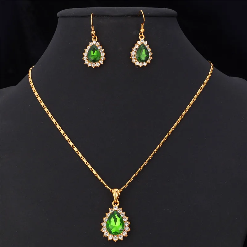 Austrian Rhinestone Crystal Necklace Pendant Earrings Jewelry Set Gold Color Jewelry For Women PE745-81
Austrian Rhinestone Crystal Necklace Pendant Earrings Jewelry Set Gold Color Jewelry For Women PE745-81