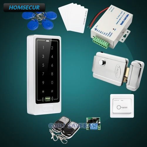 HOMSECUR Waterproof Door Lock 125Khz RFID Access Control System+Tamper Alarm+Wiegand 26+Electric Lock With Keys
HOMSECUR Waterproof Door Lock 125Khz RFID Access Control System+Tamper Alarm+Wiegand 26+Electric Lock With Keys