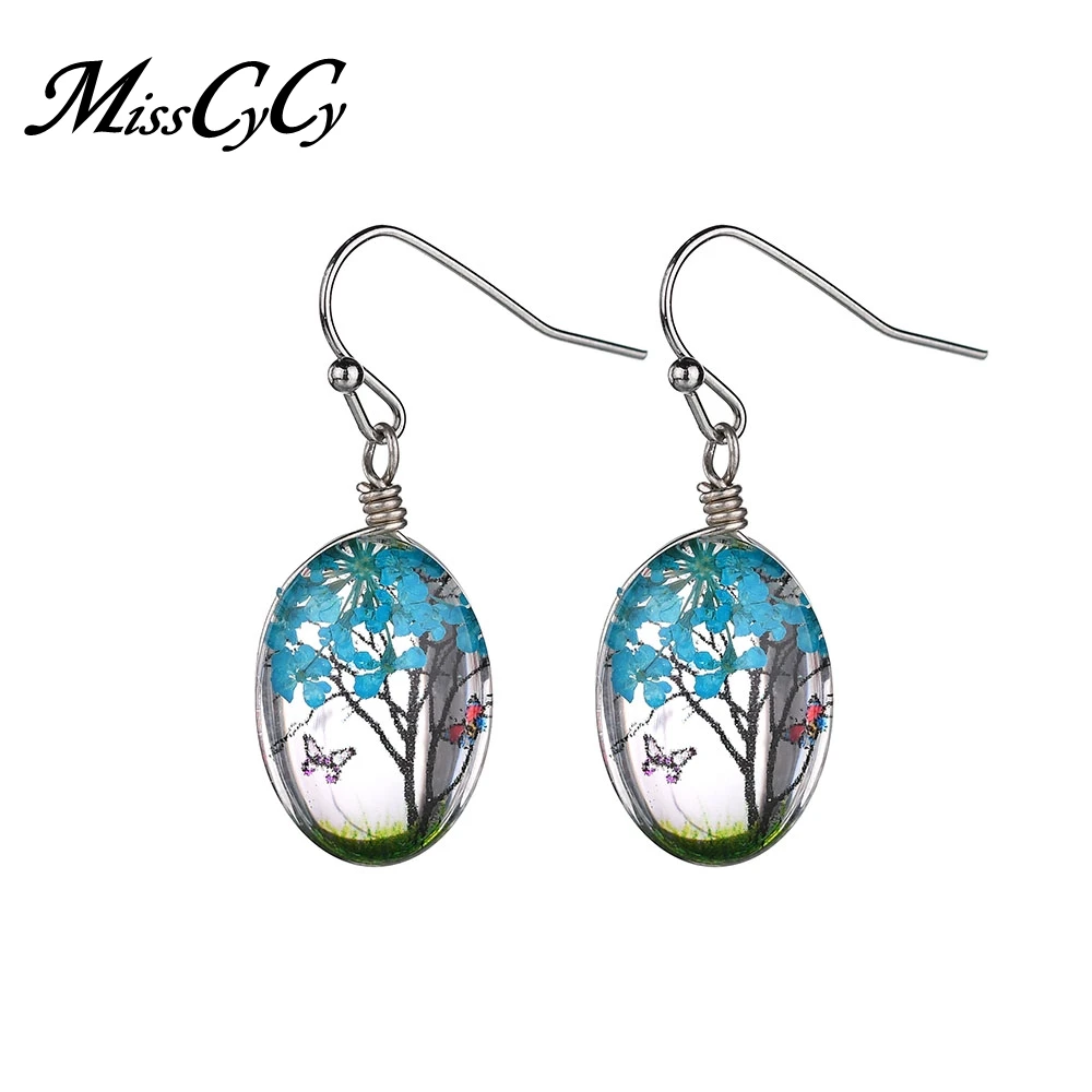 MissCyCy Bohemian Natural Tree Flowers Earrings for Women Vintage Oval Glass Drop Earrings Handmade Jewelry 2018 New
MissCyCy Bohemian Natural Tree Flowers Earrings for Women Vintage Oval Glass Drop Earrings Handmade Jewelry 2018 New