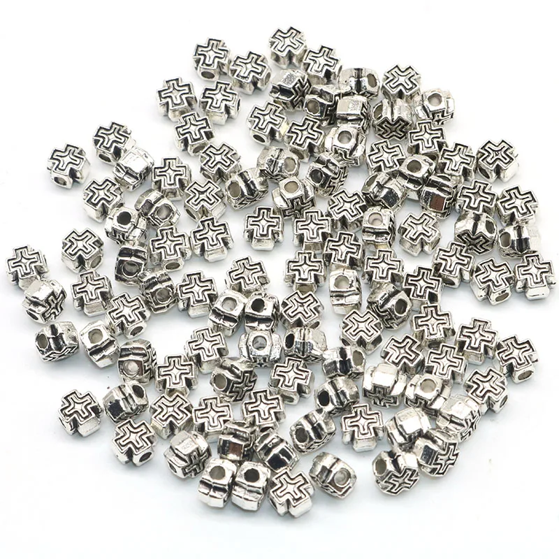 Jewelry Findings Components For Jewelry Handmade Tibetan Silver Plated Pattern Beads Cross Spacer Beads Fit Charms Diy 6mm 50pcs
Jewelry Findings Components For Jewelry Handmade Tibetan Silver Plated Pattern Beads Cross Spacer Beads Fit Charms Diy 6mm 50pcs