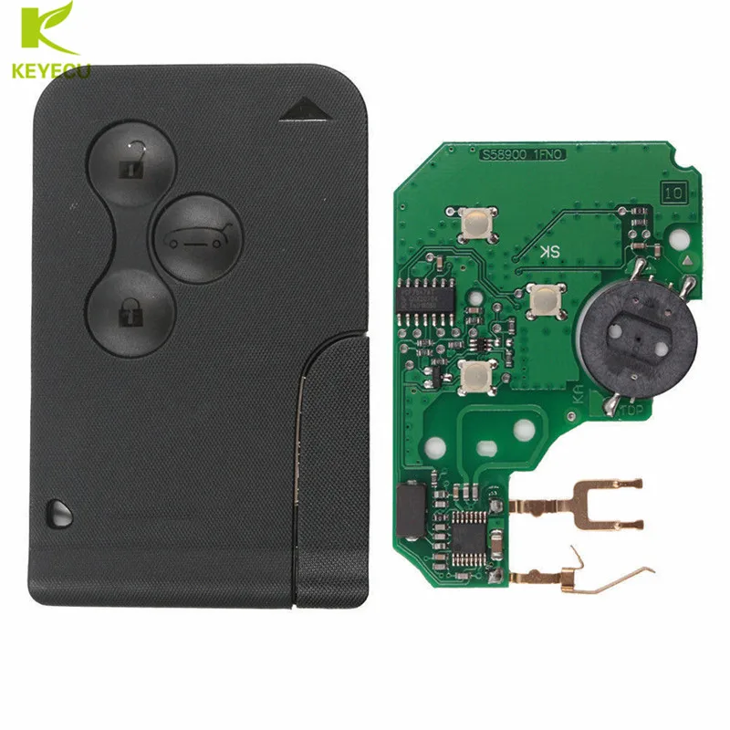 KEYECU 3 Button Smart Card Remote Car Key Fob 433MHZ ID46 Chip for Renault Megane Scenic 2003 2004 2005 2006 2007 2008
KEYECU 3 Button Smart Card Remote Car Key Fob 433MHZ ID46 Chip for Renault Megane Scenic 2003 2004 2005 2006 2007 2008