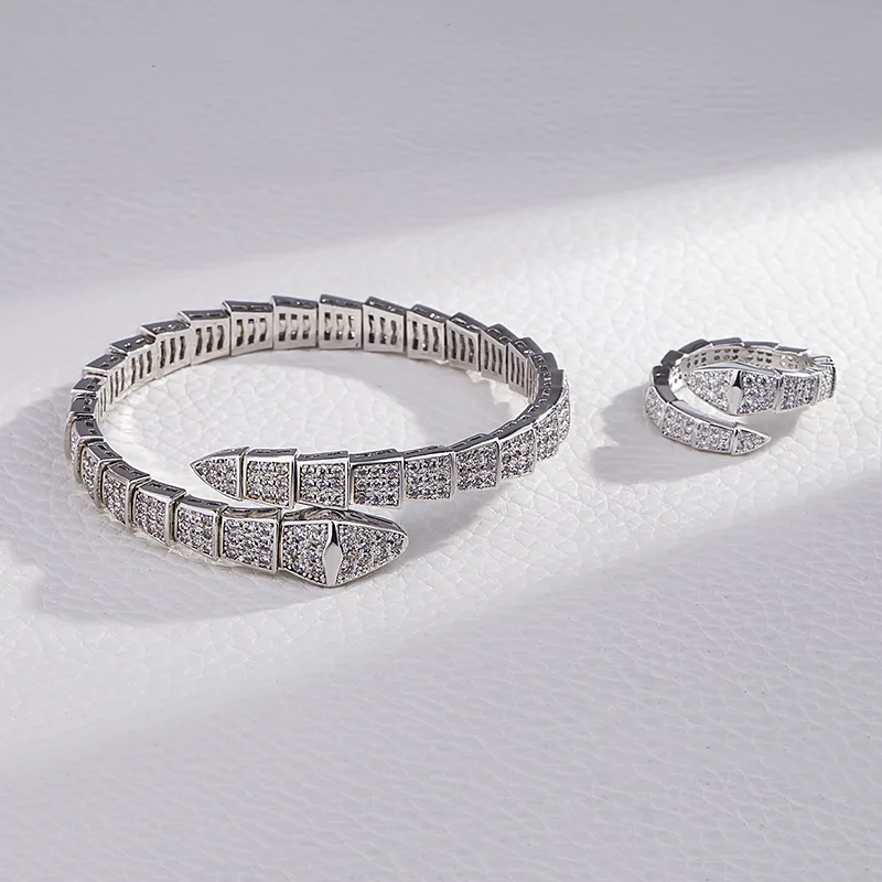 Fashion Exaggerated Personality Creative Jewelry Openings with Zircon Snake Rings and Version Snake Bone Ring
Fashion Exaggerated Personality Creative Jewelry Openings with Zircon Snake Rings and Version Snake Bone Ring