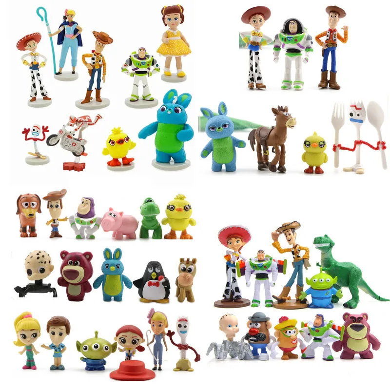 9/10/17pcs Toy Story 4 Buzz Lightyear Cartoon Figure Dolls Woody Jessie Bo Peep 3.5-8cm PVC Toys Story 4 Model Kid Toy Gifts
9/10/17pcs Toy Story 4 Buzz Lightyear Cartoon Figure Dolls Woody Jessie Bo Peep 3.5-8cm PVC Toys Story 4 Model Kid Toy Gifts