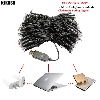 DC5V USB Powered USB Led String Fairy Light Green Wire 8 Mode 10M 20M Holiday String Lights For Garland party Wedding decoration
DC5V USB Powered USB Led String Fairy Light Green Wire 8 Mode 10M 20M Holiday String Lights For Garland party Wedding decoration