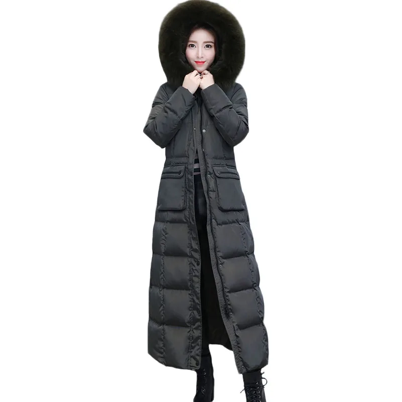 Women's Winter Extra Long Down Jackets Female Thickening 2018 New luxury real fox fur collar Outwear High-end warmth Coats ZS544
Women's Winter Extra Long Down Jackets Female Thickening 2018 New luxury real fox fur collar Outwear High-end warmth Coats ZS544