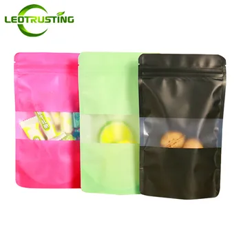 Leotrusting 50pcs Black/Rosy/Green Stand up Frosted Window Plastic Ziplock Bag Wedding Gift Coffee Beans Snack Nuts Storage Bag
Leotrusting 50pcs Black/Rosy/Green Stand up Frosted Window Plastic Ziplock Bag Wedding Gift Coffee Beans Snack Nuts Storage Bag