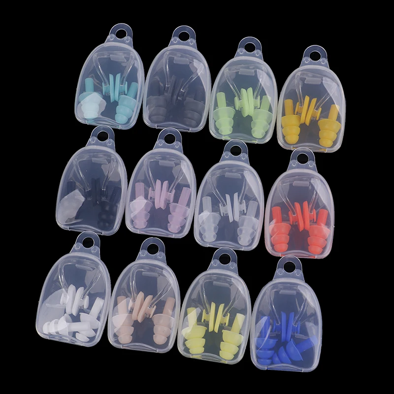 Soft Swimming Earplugs Nose Clip Case Protective Prevent Water Protection Ear Plug Waterproof Soft Silicone Swim Dive Supplies
Soft Swimming Earplugs Nose Clip Case Protective Prevent Water Protection Ear Plug Waterproof Soft Silicone Swim Dive Supplies