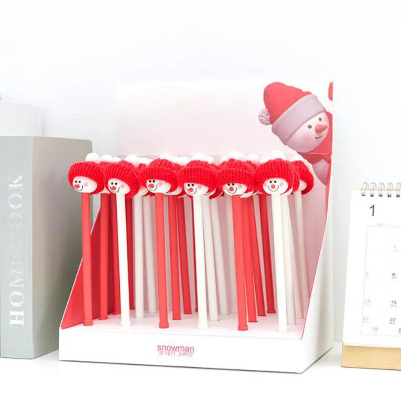 New Product 2019 Kawaii Gel Pen Stationery Cartoon Snowman Gel Pens Black Ink Gel-Ink Pens For Writing Office School Supplies
New Product 2019 Kawaii Gel Pen Stationery Cartoon Snowman Gel Pens Black Ink Gel-Ink Pens For Writing Office School Supplies