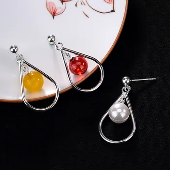 Silver S925 Sterling Silver Simple Water Drop Shaped Jade Chalk Pearl Earrings Wholesale Ear Accessories Wholesale
Silver S925 Sterling Silver Simple Water Drop Shaped Jade Chalk Pearl Earrings Wholesale Ear Accessories Wholesale