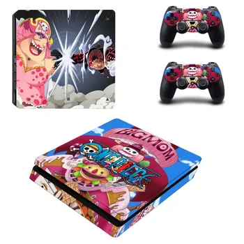 

Vinyl Decal PS4 Slim Skin Sticker for Playstation 4 Slim Skin Console and 2 Controllers - Anime One Piece Luffy