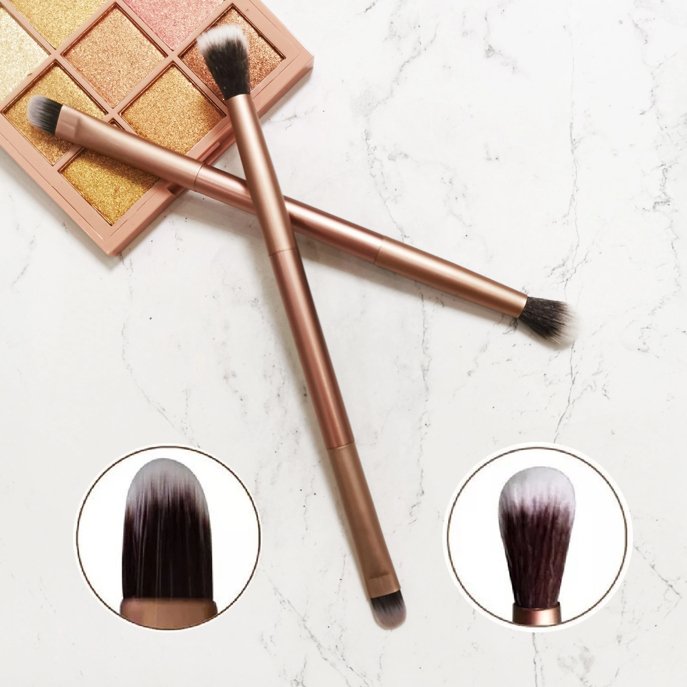 NEW Double Headed Ended Handle Makeup Brush Powder Foundation Eyebrow Eyeshadow 2 ways Cosmetics Blending Multifunctional Brush
NEW Double Headed Ended Handle Makeup Brush Powder Foundation Eyebrow Eyeshadow 2 ways Cosmetics Blending Multifunctional Brush