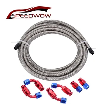 SPEEDWOW Car Part 0+45+90degree PTFE Swivel Seal Hose End Fitting 3M AN8 PTFE Braided Oil Line Fuel Hose Line Set
SPEEDWOW Car Part 0+45+90degree PTFE Swivel Seal Hose End Fitting 3M AN8 PTFE Braided Oil Line Fuel Hose Line Set