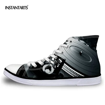 INSTANTARTS Cool Men's Black High Top Vulcanized Shoes Fashion Loundspeaker Men Casual Lace Up Canvas Shoes Male Students Flats
INSTANTARTS Cool Men's Black High Top Vulcanized Shoes Fashion Loundspeaker Men Casual Lace Up Canvas Shoes Male Students Flats
