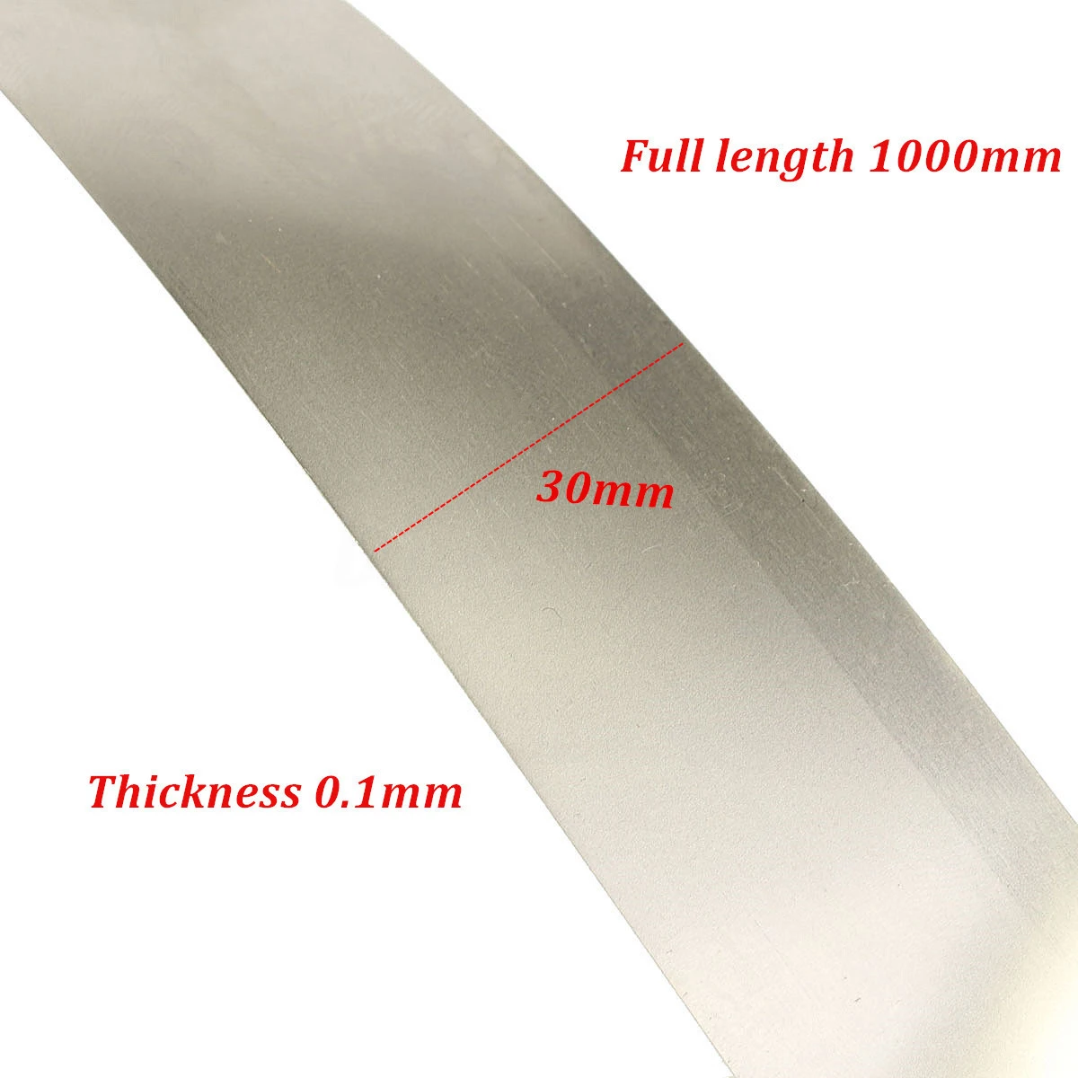1pc High Purity Pure Nickel Ni Plate Silver Gray Foil Thin Sheet 0.1x30x1000mm For Power Tools