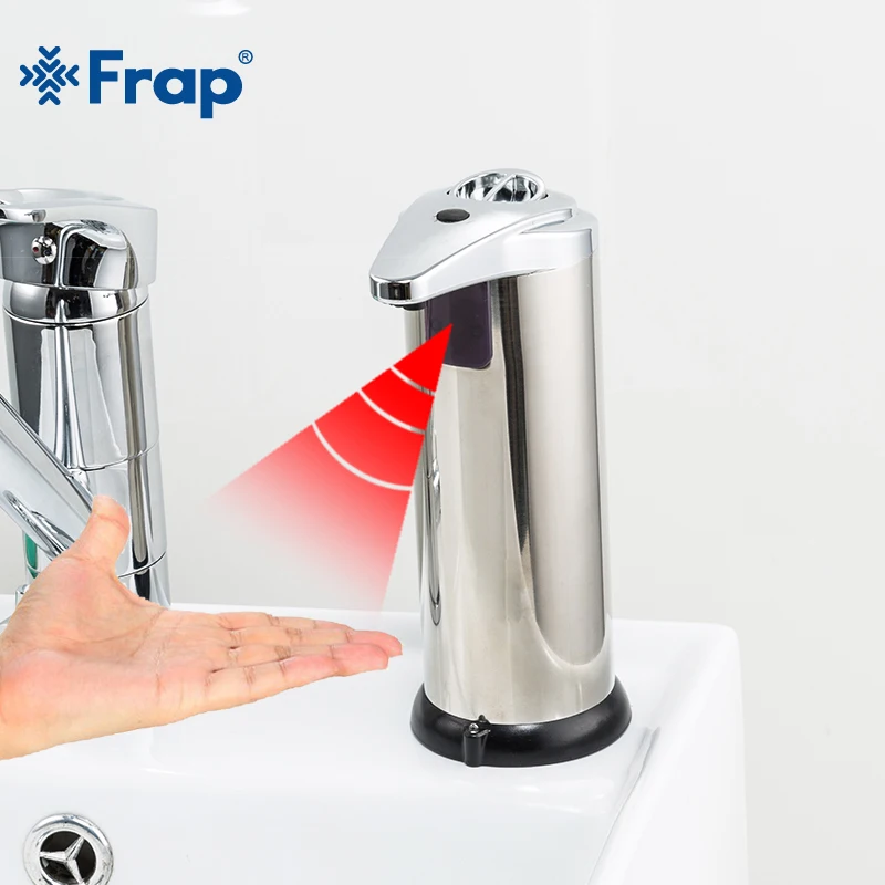 FRAP Automatic Soap Dispenser Pump Infrared Sensing Stainless Steel Liquid Soap Holder Shampoo Dispenser Bathroom Foam Pump
FRAP Automatic Soap Dispenser Pump Infrared Sensing Stainless Steel Liquid Soap Holder Shampoo Dispenser Bathroom Foam Pump