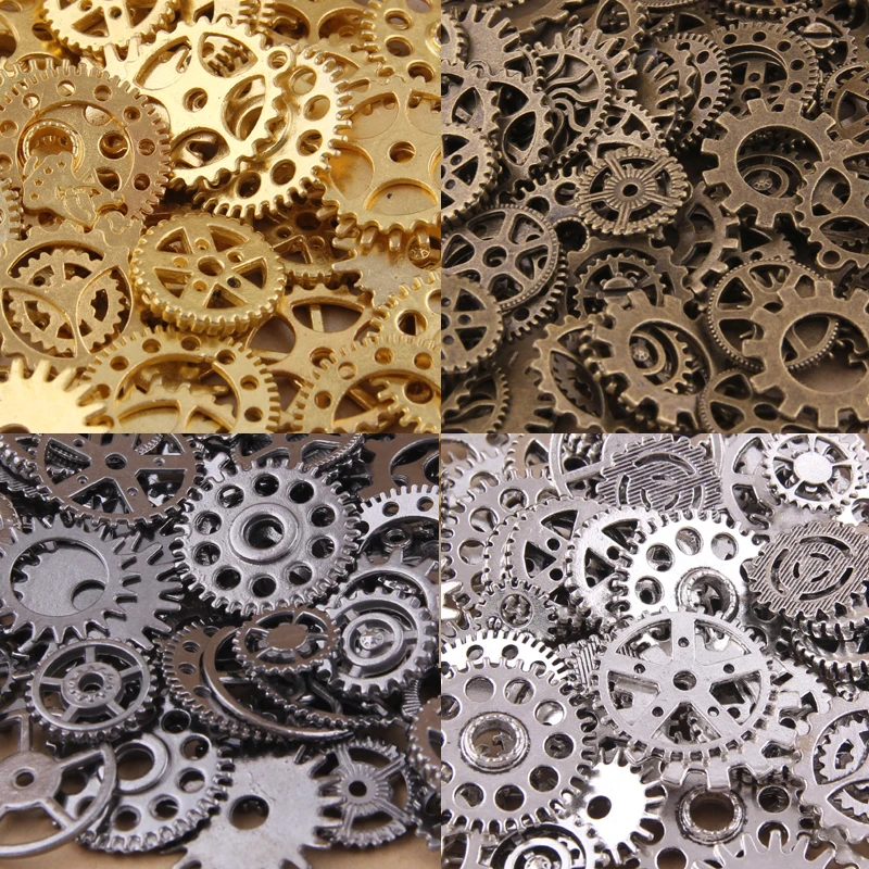 Wholesale 50PCS Vintage steampunk Charms Gear Pendant Antique bronze Fit Bracelets Necklace DIY Metal Jewelry Making
Wholesale 50PCS Vintage steampunk Charms Gear Pendant Antique bronze Fit Bracelets Necklace DIY Metal Jewelry Making